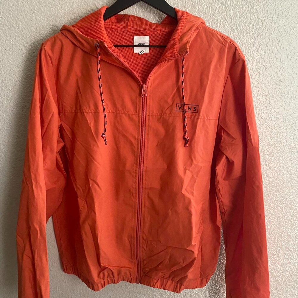 Vans Women's Orange Windbreaker Jacket